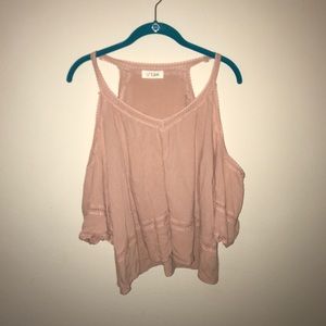 Lizard Thicket Blush Off the Shoulder Top